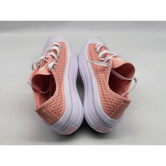 Converse All Star Shoes Youth Size 5.5 Pink Crochet Platform Lace Up Sneakers - Picture 5 of 10